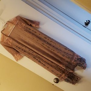 Voice of California Open Embellished Cardigan